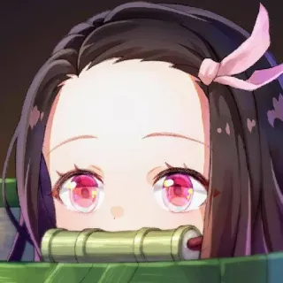 👀 Nezuko Kamado Demon Slayer Nezuko, Demon Slayer, Anime, Manga, Personaje, Mono telegram sticker