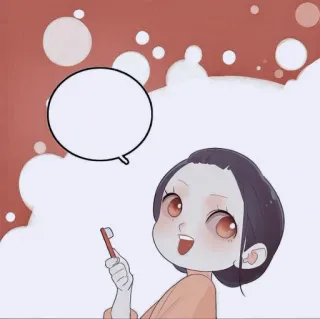 🍶 歯ブラシ, 衛生, 歯科, 歯磨き, 漫画 telegram sticker