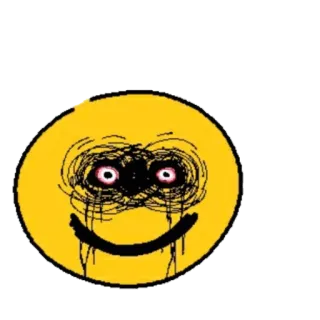 😖 Emoji, Distorcido, Assustador, Sinistro, Rosto, Amarelo telegram sticker