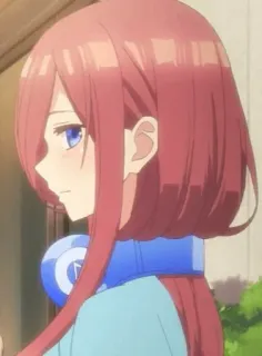 🥀 Miku Nakano The Quintessential Quintuplets Anime, Miku Nakano, Las Quintillizas, Auriculares, Chica, Lindo whatsapp sticker