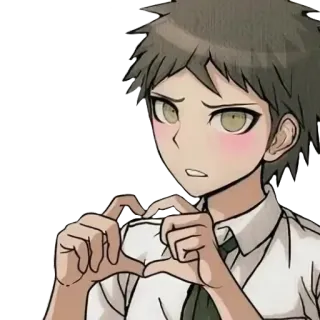 ❤️ Hajime Hinata Danganronpa Anime, Video game, Personagem, Danganronpa, Hajime Hinata whatsapp sticker