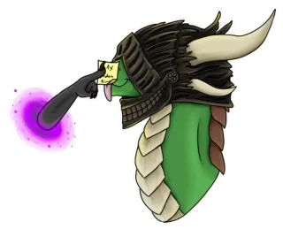 😋 My Wooden Ring dragon, fantaisie, personnage, autocollant whatsapp sticker