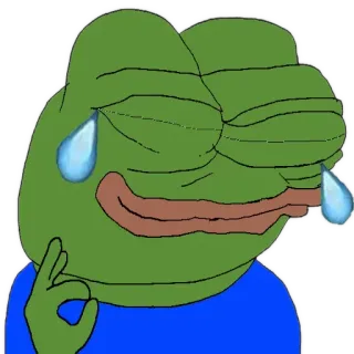 😜 Pepe the Frog Pepe, frog, meme, internet meme, okay gesture telegram sticker
