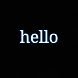 🖐 hello bonjour, salutation, texte, simple whatsapp sticker
