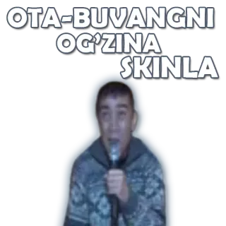 🙄 OTA-BUVANGNI OG'ZINA SKINLA whatsapp sticker