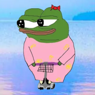 👚 Pepe the Frog pepe, frog, meme, cartoon telegram sticker