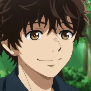🙂 アニメ, 少年, ポートレート, キャラクター, 笑顔 whatsapp sticker