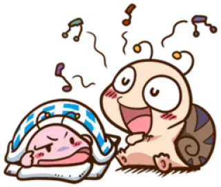 😠 Cartoon, Schnecke, Niedlich, Fröhlich, Animiert telegram sticker