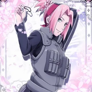 🌸 Sakura Haruno Naruto anime, sakura, haruno, ninja, pink hair telegram sticker