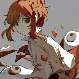 🧷 Anime, Personagem, Ilustração, Arte, Arte digital whatsapp sticker