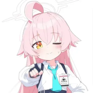 Blue archive Hoshino whatsapp stickers