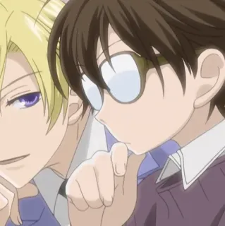 ⏱ Ouran High School Host Club anime, characters, glasses, boy telegram sticker