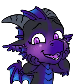 🤗 dragon, cartoon, cute, fantasy, animation, animal whatsapp sticker