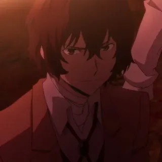 🍩 Dazai Osamu Bungo Stray Dogs Anime, Dazai, Bungo Stray Dogs, Karakter, Pria telegram sticker