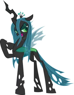 ☺️ Queen Chrysalis My Little Pony rainha chrysalis, mlp, vilão, pônei, changeling telegram sticker
