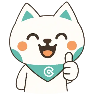 👍 cat, thumbs up, cute, positive, cartoon, animal, sticker telegram sticker