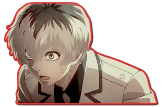 😧 Ken Kaneki Tokyo Ghoul Anime, Tokyo Ghoul, Ken Kaneki, Personaje telegram sticker
