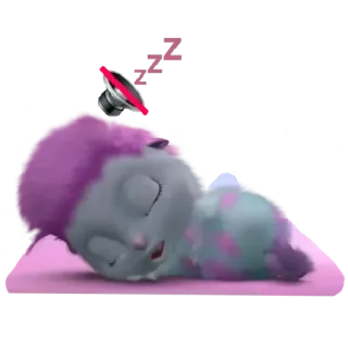 🔇 bimbo, dormire, bambola, tranquillo, carino whatsapp sticker