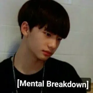 🥵 [Mental Breakdown] psychische Gesundheit, Zusammenbruch, traurig, verärgert, Emotion, Stress, Angst whatsapp sticker
