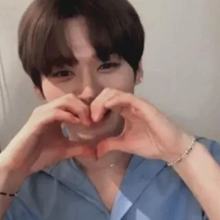 ❣️ heart, love, gesture, cute, portrait, person, korean telegram sticker