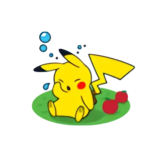 😓 Pikachu pokemon, pikachu, desenho animado, fofo, sonolento whatsapp sticker