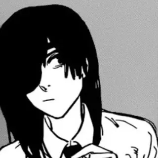 🐚 Kobeni Higashiyama Chainsaw Man anime, manga, chainsaw man, kobeni, higashiyama, character telegram sticker