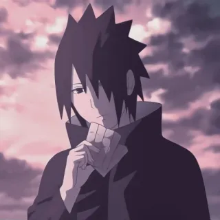 🀄️ Sasuke Uchiha Naruto Аниме, Манга, Ниндзя, Саске, Учиха telegram sticker