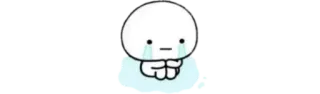 ✨ traurig, weinen, figur, cartoon, emoji telegram sticker