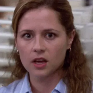🗞 Pam Beesly The Office fernsehen, sitcom, lustig, geschockt, pam, beesly telegram sticker