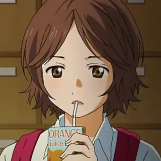 ✨ ORANGE Juice orange juice, drink, anime style, cartoon telegram sticker