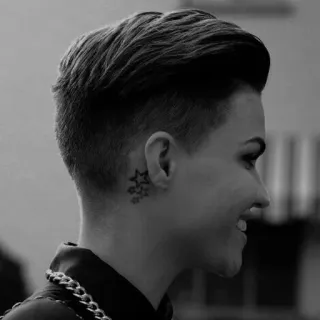 💉 Ruby Rose Ruby Rose, Actriz, Tatuaje, Celebridad, Retrato, Mujer telegram sticker