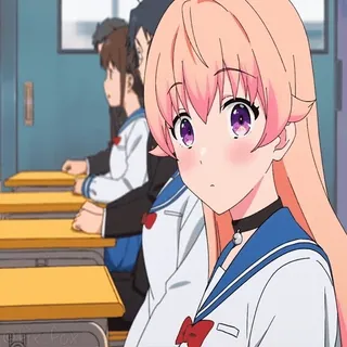 🤪 Anime, Escola, Garota, Sala de aula telegram sticker
