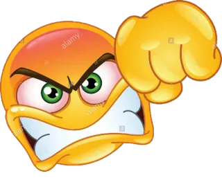 👊 Emoji, Colère, Agression, Coup de poing, Violence whatsapp sticker