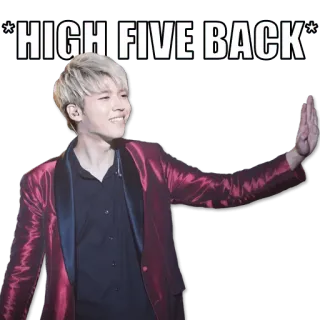 ✋ *HIGH FIVE BACK* 하이파이브, 축하, 인사, 긍정적, 친근한, 제스처 telegram sticker