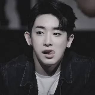 🌓 мужчина, человек, портрет, черно-белый, мужской, k-pop telegram sticker