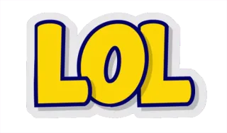 😂 LOL LOL, rire, humour, argot internet telegram sticker
