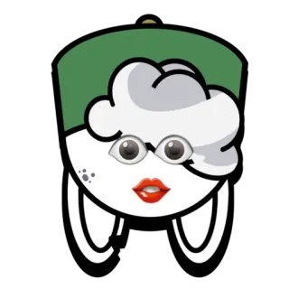 👄 脸, 卡通, 搞笑, 奇怪, 贴纸 telegram sticker