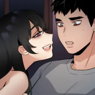 🐾 Anime, Casal, Romance, Amor, Desenho animado, Homem, Mulher telegram sticker