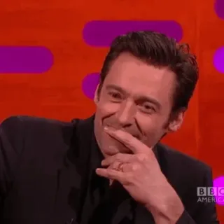 🐺 Hugh Jackman Hugh Jackman, actor, celebrity, entertainment, man, television, talk show, interview whatsapp sticker