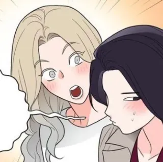 😱 kobiety, przyjaciele, kreskówka, niespodzianka, szok, postacie telegram sticker