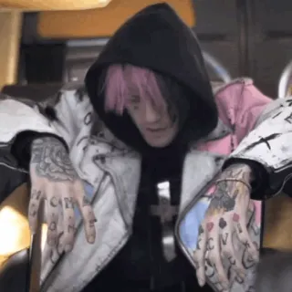 💙 Lil Peep Lil Peep, เพลง, รอยสัก, แร็ปเปอร์, ศิลปิน telegram sticker