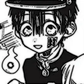 🔭 Hanako Toilet-bound Hanako-kun Anime, Manga, Hanako-kun, Fantôme, Uniforme scolaire, Surnaturel telegram sticker