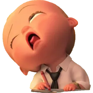 😪 Boss Baby The Boss Baby baby, cartoon, character, movie, humor telegram sticker