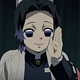 🙂 Shinobu Kocho Demon Slayer 애니메이션, 귀멸의 칼날, 코쵸우 시노부, 나비, 만화 telegram sticker