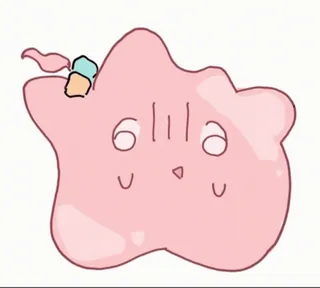 😨 Ditto Pokemon lila whatsapp sticker