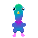 😡 chim, hoạt hình, nhiều màu sắc, vui nhộn, động vật, bồ câu whatsapp sticker