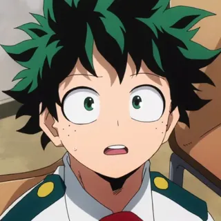 🥦 Izuku Midoriya My Hero Academia anime, manga, my hero academia, izuku midoriya, deku, character telegram sticker