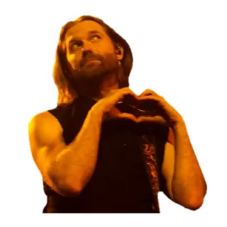 🧡 mężczyzna, serce, miłość, gest, uczucie, osoba telegram sticker