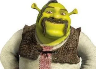 🇺🇦 Shrek オーガ, 緑, 面白い, アニメ, ドリームワークス telegram sticker