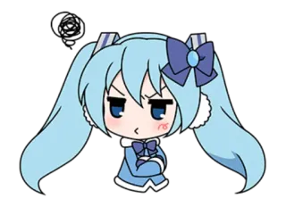 🦞 Hatsune Miku 애니메이션, 캐릭터, 귀여운, 보컬로이드, 하츠네 미쿠 whatsapp sticker